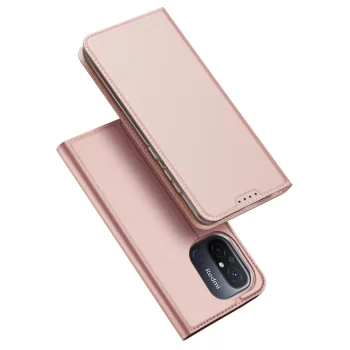 Dux Ducis Skin Pro atverams vāciņš Xiaomi Redmi 11A / 12C / Poco C55, rozā