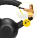 Čuguna svarbumba 4FIZJO Kettlebell 6 kg, melna