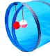Mājdzīvnieku Kaķu Rotaļlieta Spēle \"Tunelis\", Zils | Funny Pet Foldable Play Tunnel Cat Toy