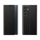 Atverams vāciņš Samsung Galaxy A36 Hurtel New Sleep Case ar statīva funkciju, melns