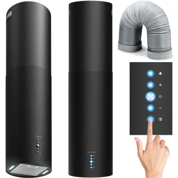 Virtuves salas tvaika nosūcējs Berdsen BT-221 35 cm, melns