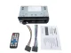 Automašīnas radio ar Bluetooth, USB, AUX, SD, 1-DIN, 4 x 60W, mikrofons, pults