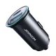 Joyroom JR-CCN04 mini auto lādētājs 60W USB-A USB-C - melns