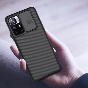 Xiaomi Poco M4 Pro 5G Nillkin CamShield Pro Case Cover with Camera Protection Shield, Black | Telefona Vāciņš...