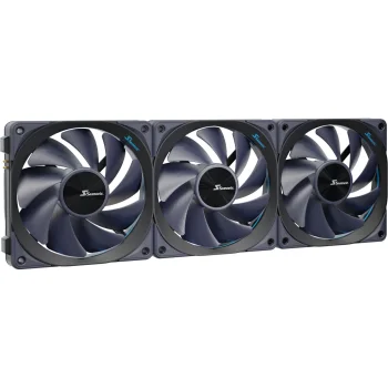 Seasonic MagFlow SF-12025MF-P 120 mm ventilatoru komplekts (3 gab.), melns