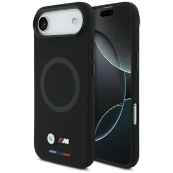 BMW M Silicon Logo MagSafe vāciņš iPhone Air, melns