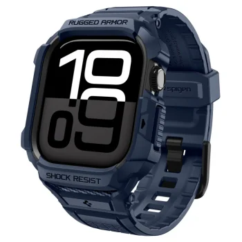Spigen Rugged Armor Pro siksniņa ar aizsargvāciņu Apple Watch 42 mm, tumši zila
