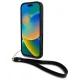 DKNY Wrist Strap Stock Logo vāciņš iPhone 16 Pro Max 6.9\", melns