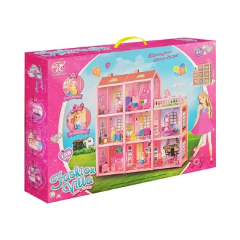 Iso Trade leļļu māja - villa ar 22 mēbelēm, 65 cm