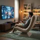 Regulējams grozāmais atpūtas krēsls ModernHome, smilškrāsas