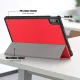 Lenovo Tab P11 Gen 2 (TB350FU) Trifold Stand PU Leather Hard Protective Cover Case, Red | Planšetes Vāciņš Maciņš...