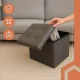Saliekams pufs ar kasti Ruhhy 25780, pelēks