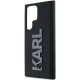 Karl Lagerfeld Samsung Galaxy S23 Ultra vāciņš 3D Rubber Glitter Logo, melns