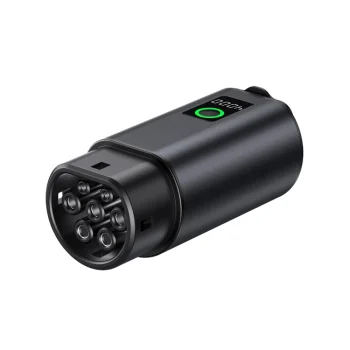 V2L Type 2 uz Schuko adapteris W-V2L-01 ar jaudas displeju un maciņu, melns