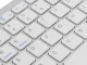 Bezvadu Bluetooth tastatūra datoriem, iPad, Mac, kompakta, balta