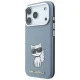 Vāciņš Karl Lagerfeld Smooth Choupette Sketch MagSafe, iPhone 18 Pro Max / 17 Pro Max, gaiši zils