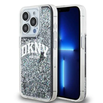 Apple iPhone 15 Pro 6.1'' DKNY Liquid Glitter Big Logo Case Cover, Black | Telefona Vāciņš Maciņš Maks Apvalks...