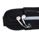 Skriešanas vingrošanas jostas soma telefonam, melna | Running Fitness Belt Waist Bag