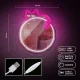 Forever Light FMNE03 Mirror LED Neons Guļošs Kaķis, Rozā/Balts