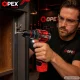 OPEX TOOLS OPX28036 Akumulatora triecienurbjmašīna (16.8V, 2 gab)