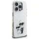 Karl Lagerfeld IML Aquarelle Karl & Choupette & Logo vāciņš iPhone 16 Pro Max, balts