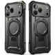 Supcase UB Grip Mag MagSafe vāciņš iPhone 18 Pro / 17 Pro ar statīvu, melns