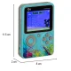 Pārnēsājama mini retro spēļu konsole ar 500 spēlēm, zila