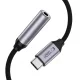 Tech-Protect Ultraboost USB-C uz 3.5 mm mini jack DAC adapteris, tumši pelēks