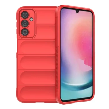 Vāciņš Samsung Galaxy A24 4G, Magic Shield Case, sarkans