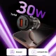Tech-Protect CC03 30W auto lādētājs ar USB-A un USB-C portiem, melns