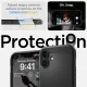 Spigen iPhone 16 Plus vāciņš Tough Armor MagSafe ar statīvu, melns