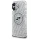 Karl Lagerfeld IML Glitter Karl & Choupette Heads MagSafe vāciņš iPhone 16, pelēks