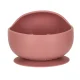 Silikona bērnu trauku komplekts 9 elementi, tumši rozā | Set of silicone children\'s dishes 9 elements