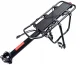 Universāls velosipēda aizmugurējais alumīnija bagāžnieks, Melns | Bicycle Rear Aluminum Trunk Rack