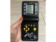 Elektroniskā tetris spēle, retro kabatas konsole, melna