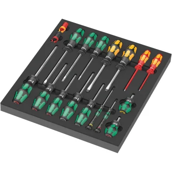 Skrūvgriežu komplekts Wera 9710 Screwdriver Set 1 putu ieliktnī, 18 gab.