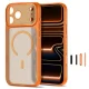 Tech-Protect MagPrime MagSafe CC vāciņš priekš iPhone 18 Pro / 17 Pro, matēts oranžs
