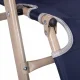 Saliekams dārza krēsls 2-in-1, Zero Gravity atpūtas krēsls, zils