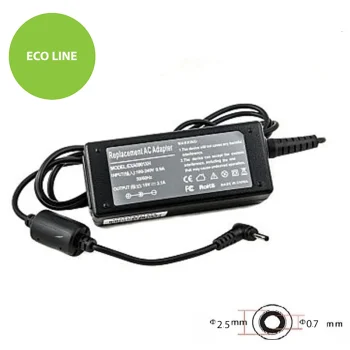 Extra Digital ASUS klēpjdatora barošanas bloks 40W (19V, 2.1A, 2.5x0.7mm)