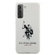 Samsung Galaxy S21 (SM-G991) US Polo Silicone Logo Case Cover (USHCS21SSLHRWH), White | Telefona Maciņš Vāks Apvalks...