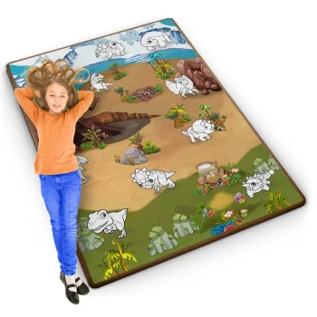 Ricokids RK-344 putu paklājiņš krāsošanai, sarullējams, 120 x 90 x 0,3 cm