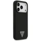 Guess iPhone 17 Pro Max vāciņš Silicone Triangle Logo MagSafe, melns