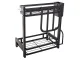 2 līmeņu virtuves plaukts organizators Loft Melns