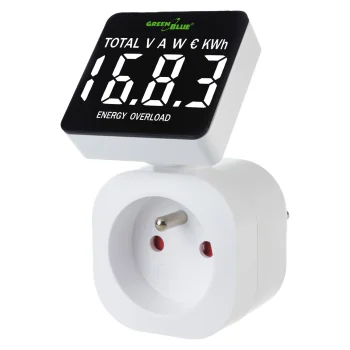 GreenBlue GB620 E Enerģijas patēriņa mērītājs, 16A, 3680W, Balts