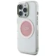 Guess IML Metal Colored Circle Classic Logo MagSafe iPhone 16 Pro vāciņš, rozā