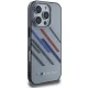 BMW Motosport IML Random Stripes vāciņš iPhone 16 Pro, pelēks