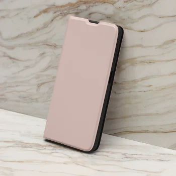Xiaomi Redmi 14C Smart Soft Book Case Cover, Nude | Telefona Vāciņš Maciņš Apvalks Grāmatiņa