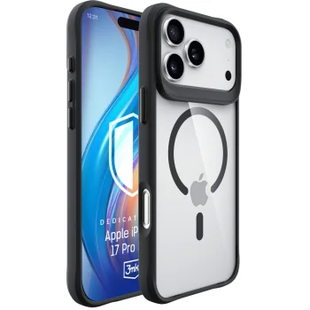 Tālruņa vāciņš 3mk Satin Armor MagCase priekš iPhone 17 Pro Max, Transparent Black