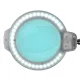 Kosmetoloģijas LED lampa ar lupu Glow Moonlight 8013/6\" un statīvs, melna