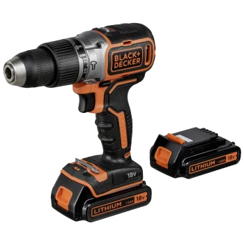 Akumulatora triecienurbjmašīna-skrūvgriezis Black & Decker BL188KB-QW 18V 2x 1.5 Ah